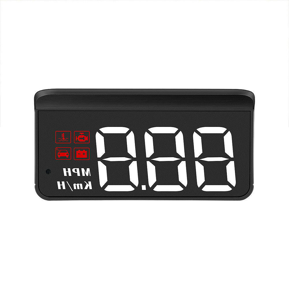 Universal Car Head Up Display GPS Speedometer Digital Speed Warning OBD2.