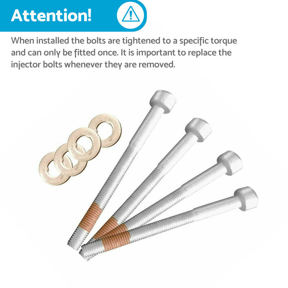 Injector Bolts and Seals Kit 4x Suitable For Mercedes Diesel Sprinter Vito M646.