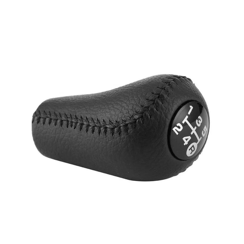 Black Leather Manual Gear Knob Set Suitable For Toyota 4Runner Hilux Land Cruiser Prado.