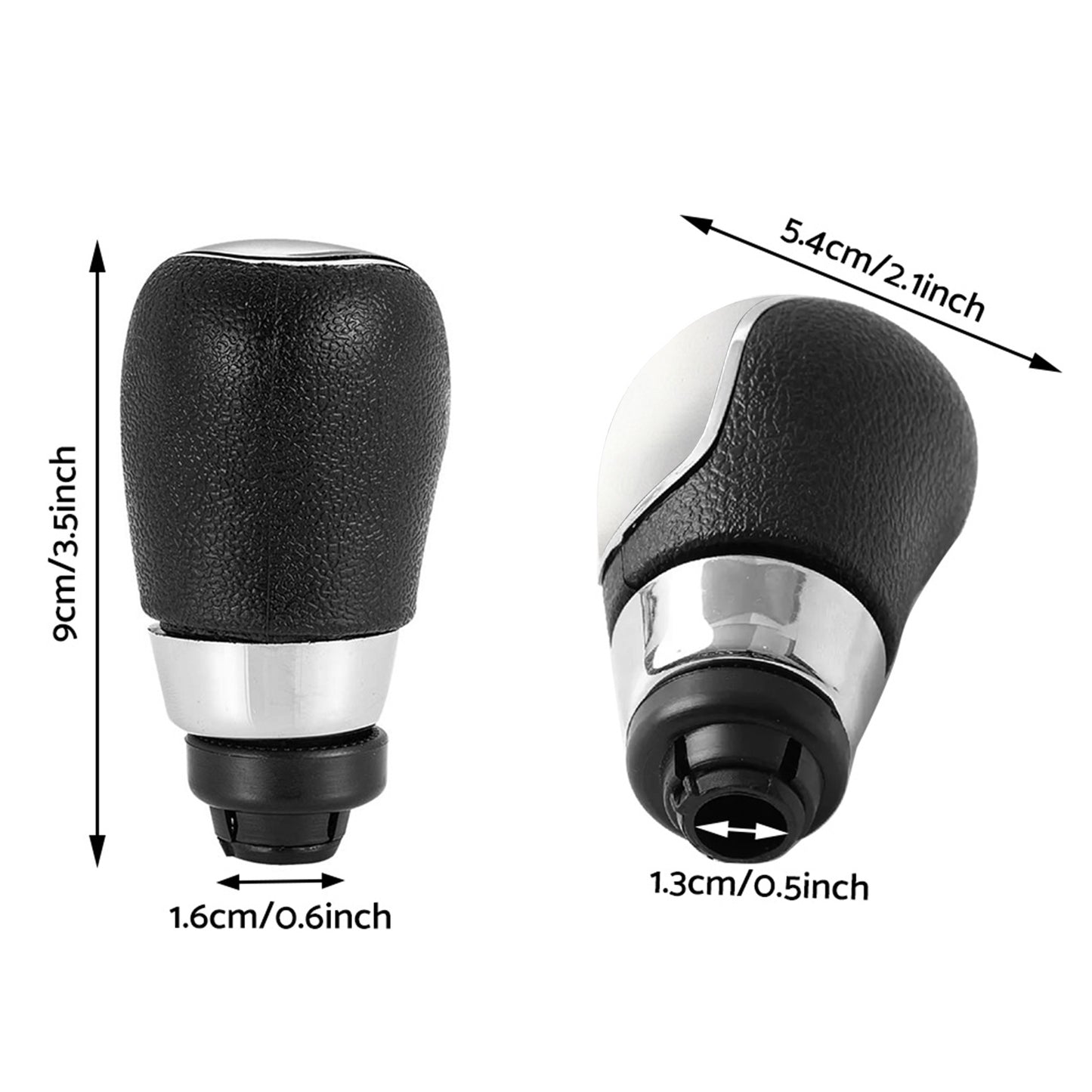5-Speed Manual Gear Shift Knob Silver Suitable for Ford Fiesta MK7