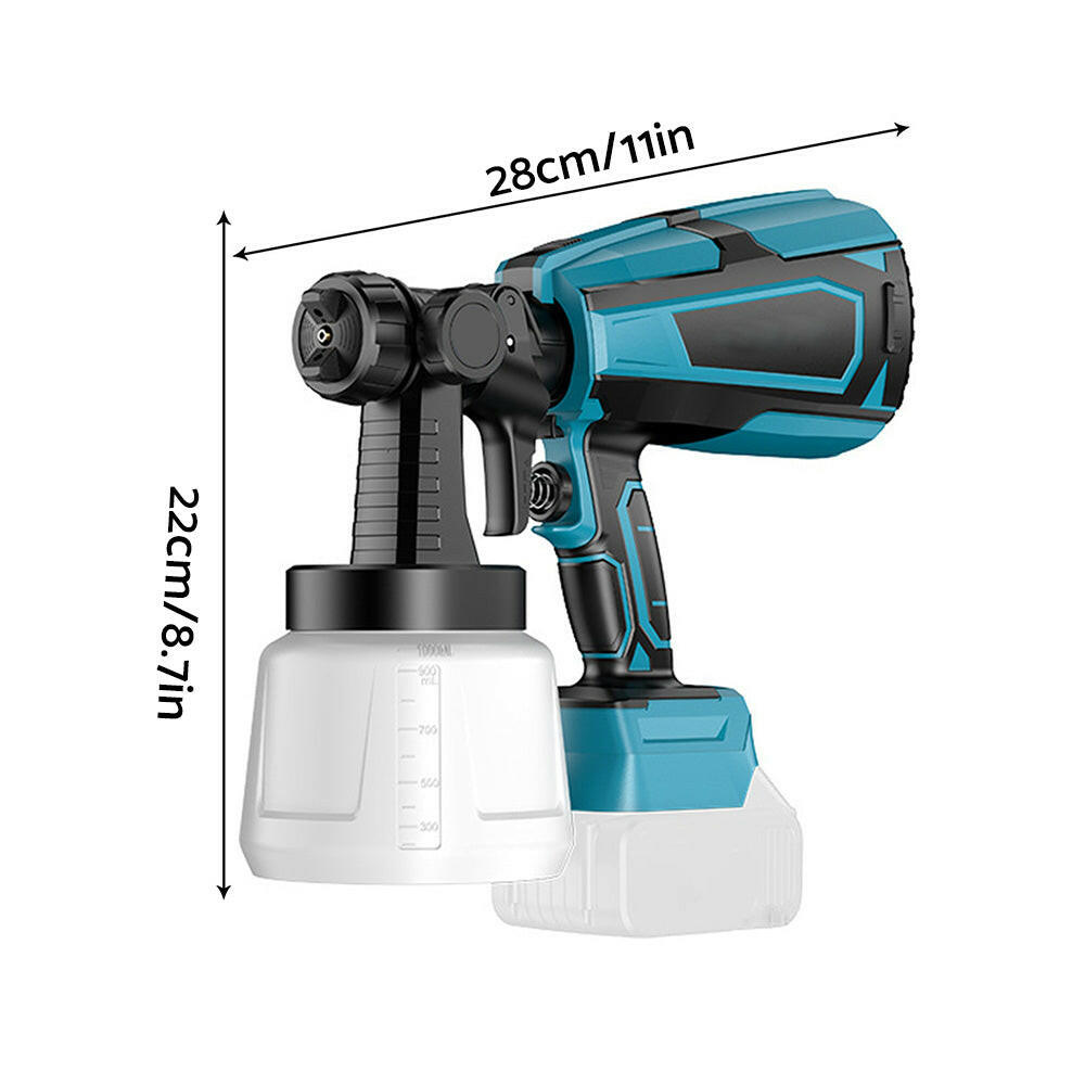 Cordless High Pressure Spray Gun Airless Paint Sprayer Suitable For Makita Battery.