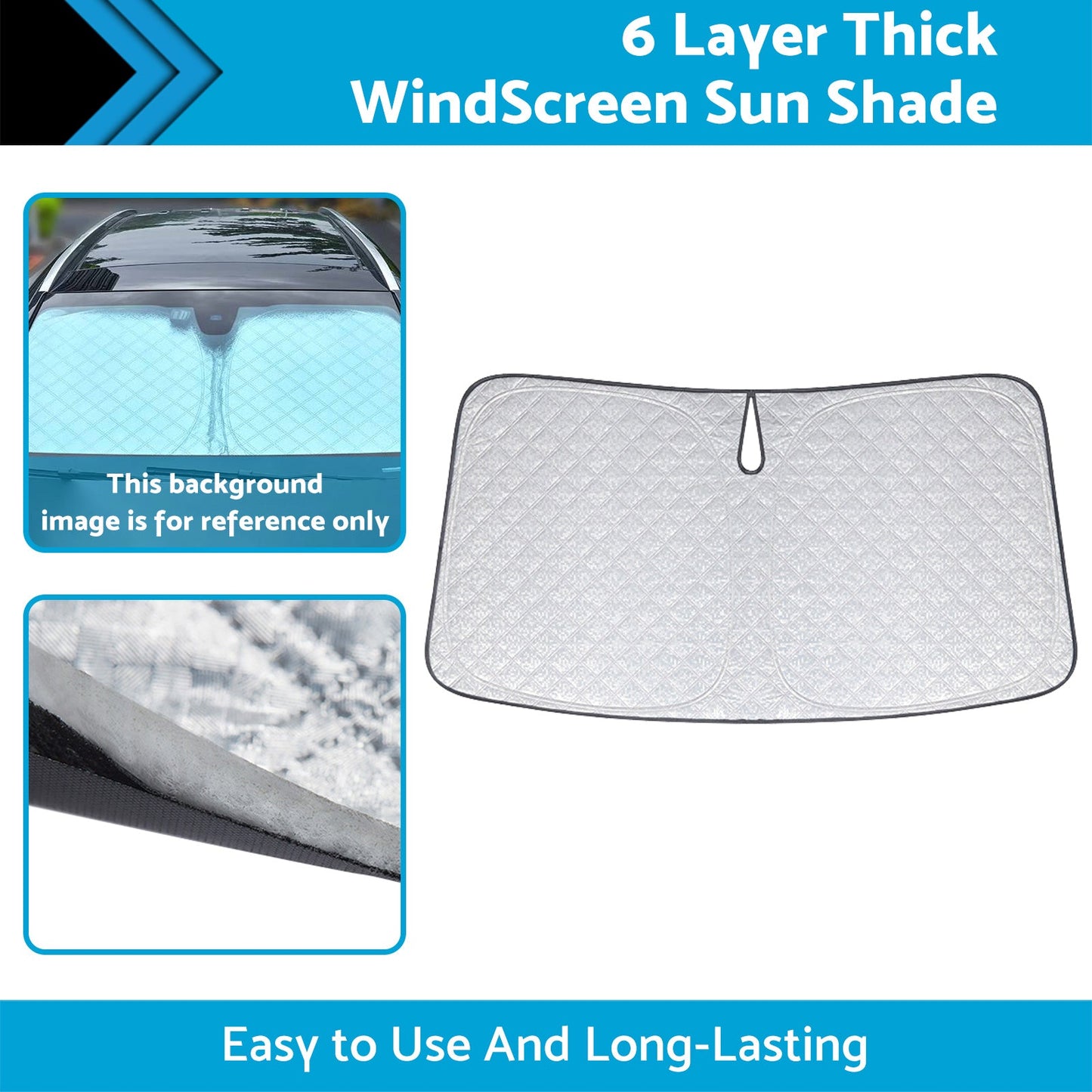 6 Layer WindScreen Sun Shade Suitable for Kia Carnival 2014-2024 UV Protection