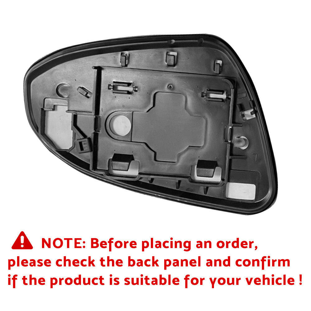 Left Side Mirror Glass with Back Plate Suitable For Toyota Yaris 2012-2017.