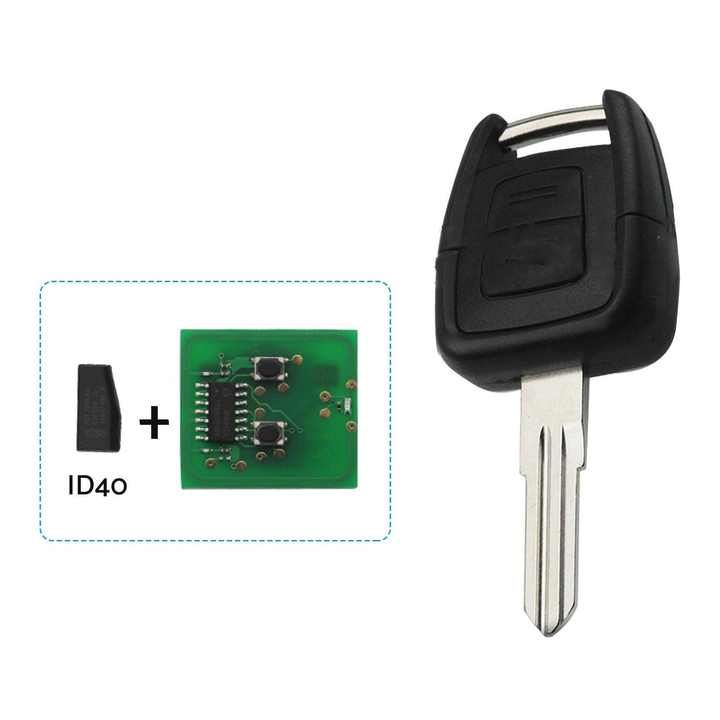 Complete Remote Key Suitable For Holden Astra TS 1998-2004 433MHz ID40 2 Buttons.
