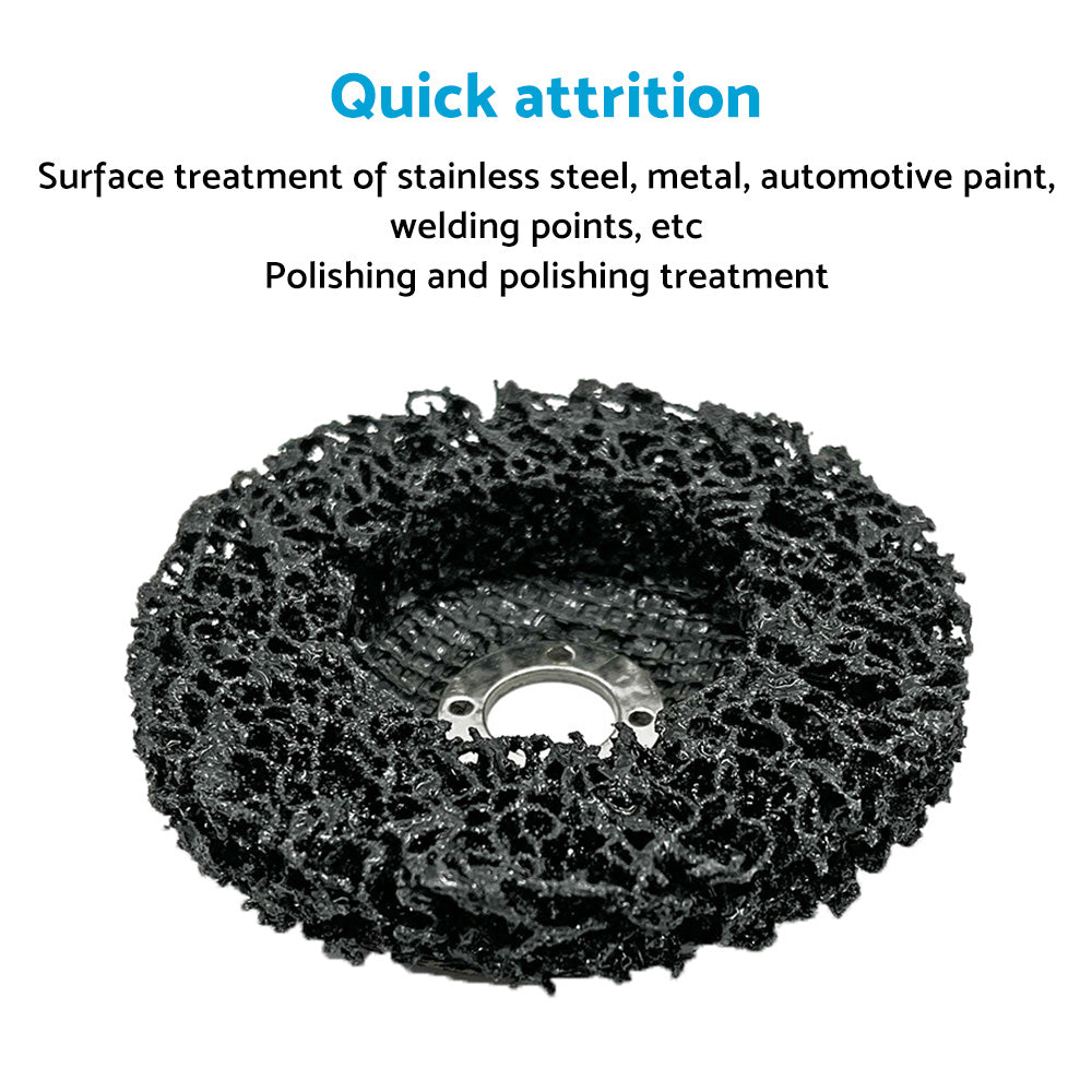 5/10PCS 100mm Poly Strip Disc Wheel Paint Rust Removal Clean Angle Grinder Black.
