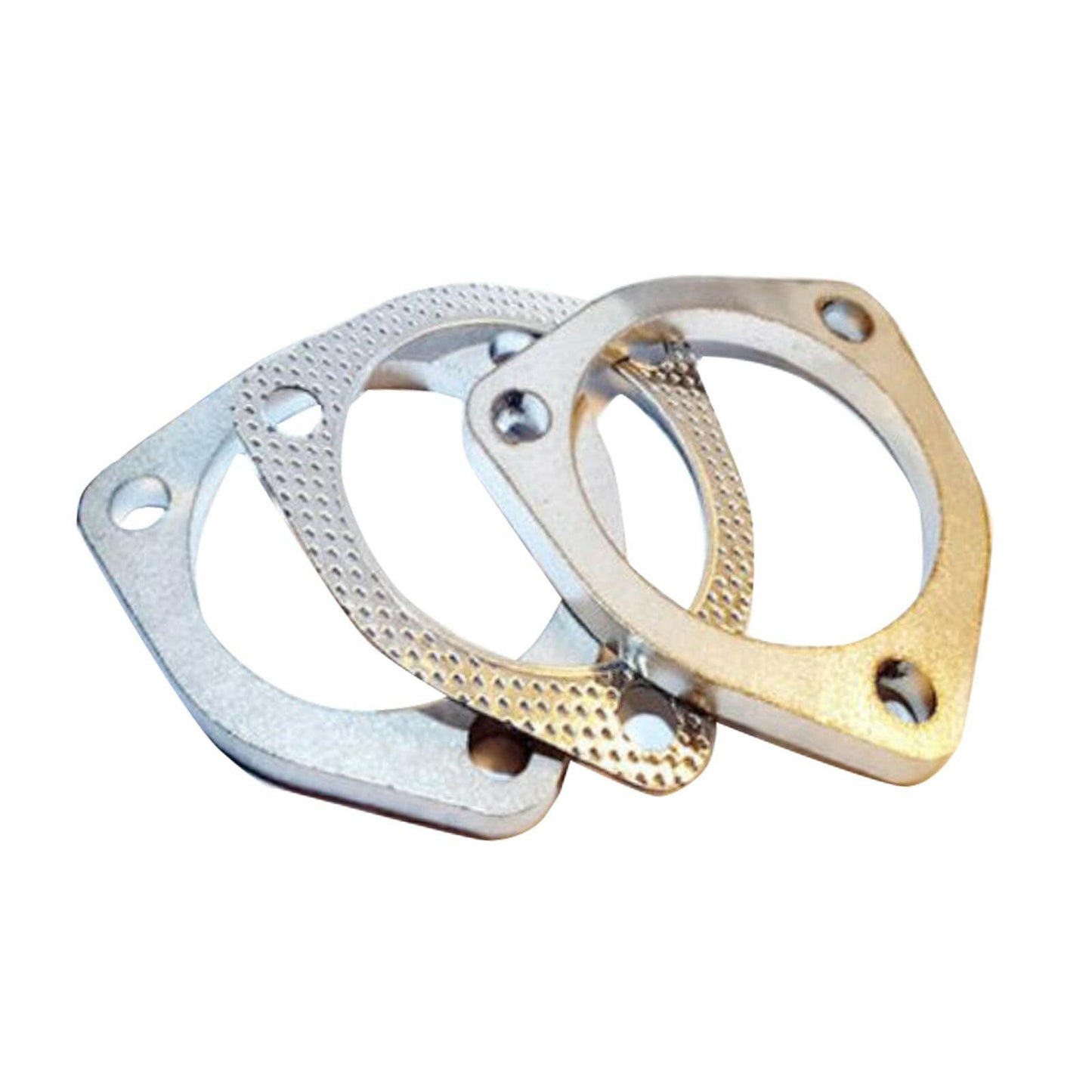Exhaust Flange Plate Set 304 Stainless Steel 2.5in 63mm 3 Bolt Suitable For Universal Applications.