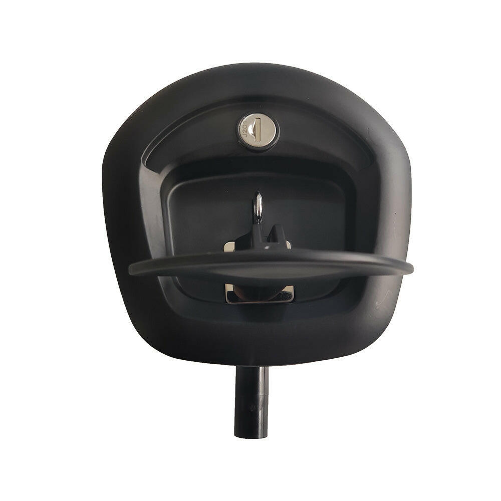 1x Black Recessed Folding T Lock / Handle Suitable For Trailer Toolbox Drop T Whale Tail.