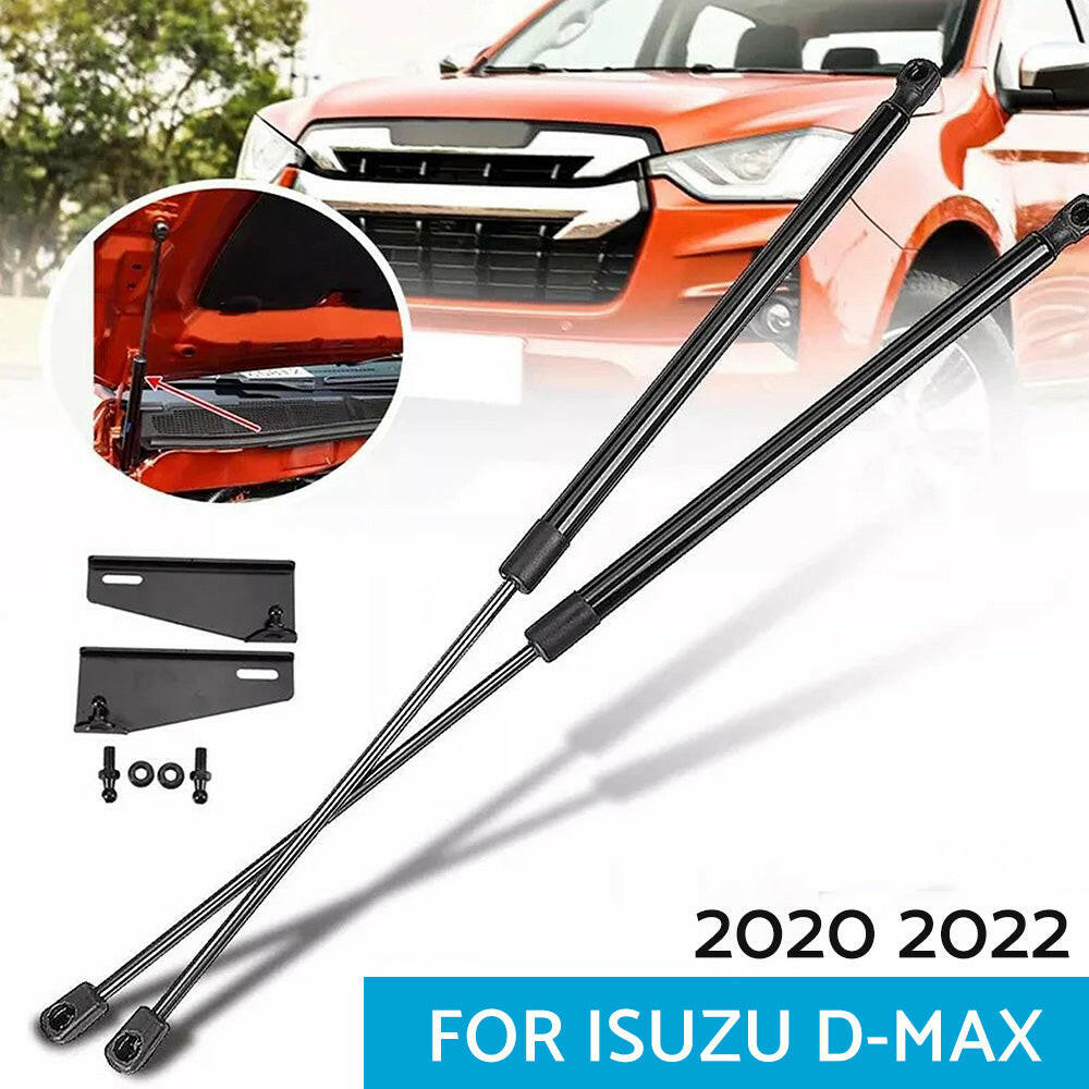 2x Front Hood Bonnet Shock Up Lifter Gas Strut Suitable For Isuzu D-Max Dmax 2020-2022.