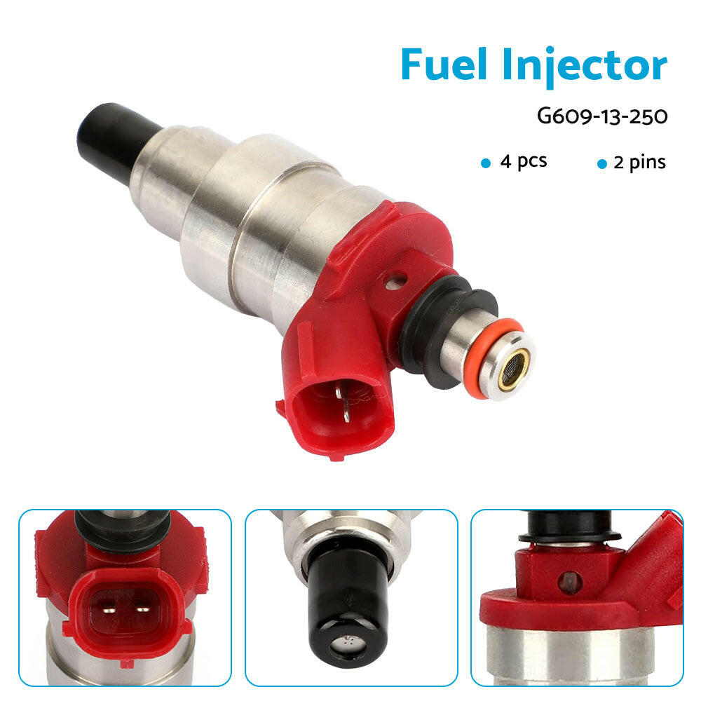 4x Fuel Injectors G609-13-250 Suitable For Mazda B2600 UF Ford Raider Courier G6 2.6L.