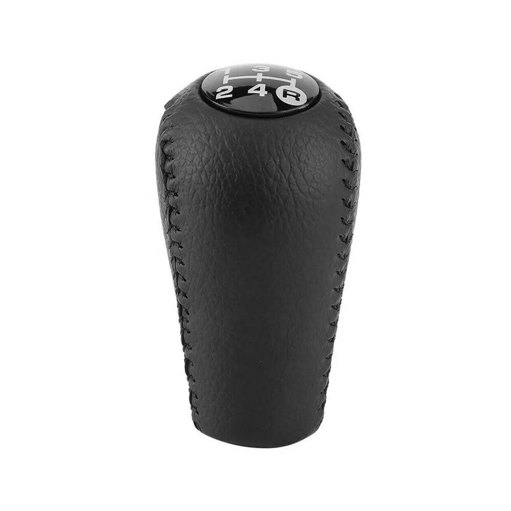 Black Leather Manual Gear Knob Set Suitable For Toyota 4Runner Hilux Land Cruiser Prado.