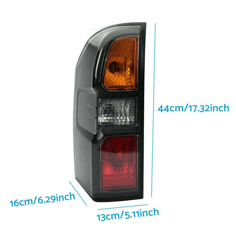 Pair Black Rear Tail Lamp Lights Suitable For Nissan Patrol GU Y61 Wagon 2004-2013.