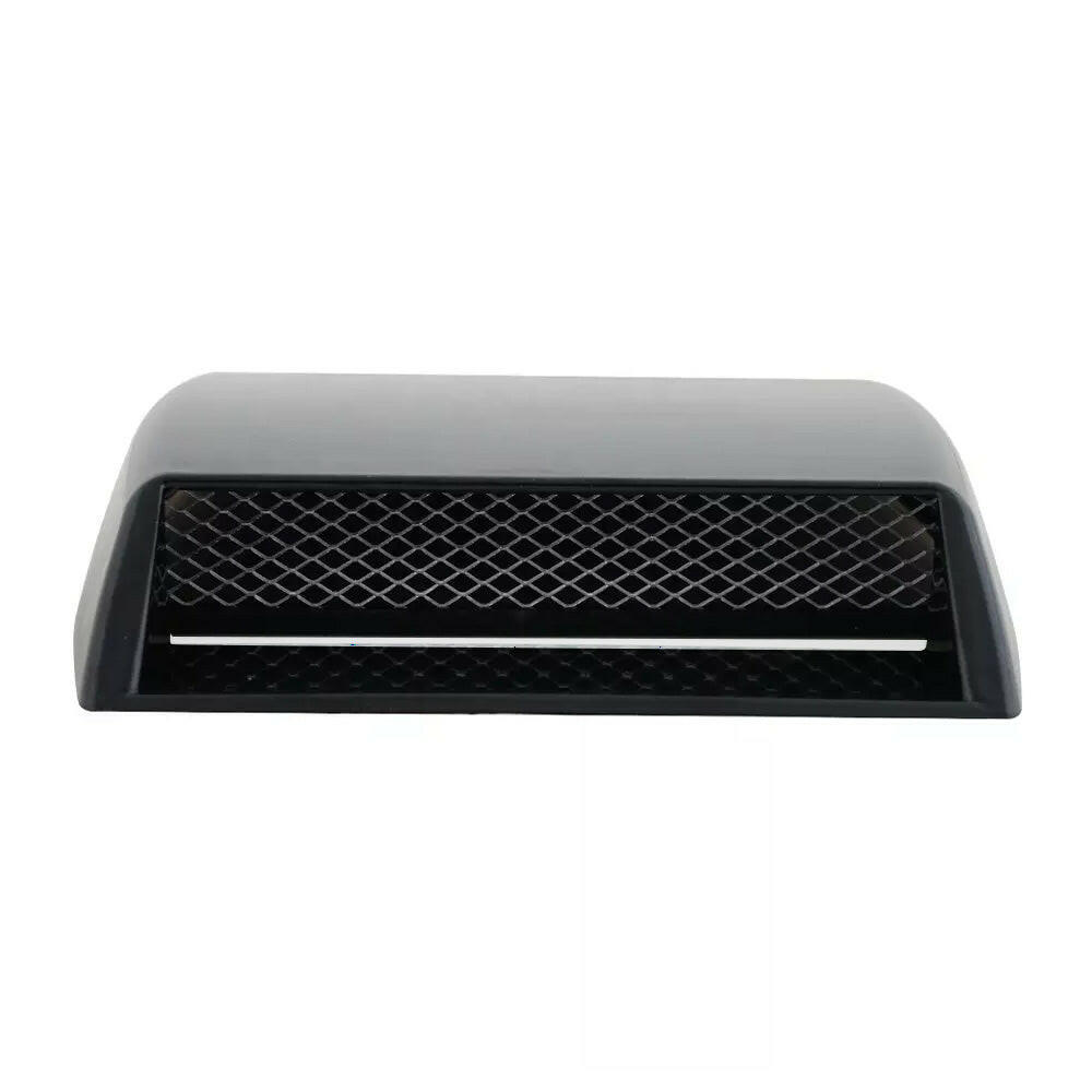Universal Car Air Flow Intake Scoop Bonnet Hood Cover Black ABS Plastic.