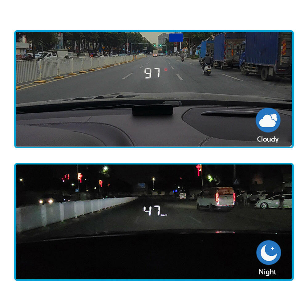 Universal Car Head Up Display GPS Speedometer Digital Speed Warning OBD2.