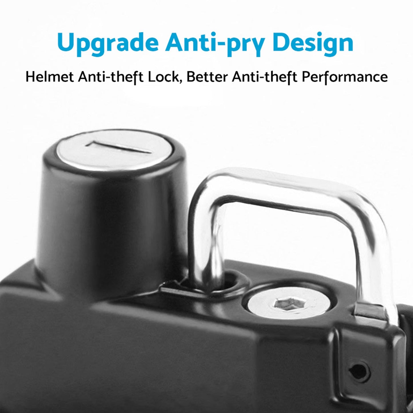 Motorcycle Helmet Lock 22mm 25mm Handlebar Frame Tube Suitable For Harley.