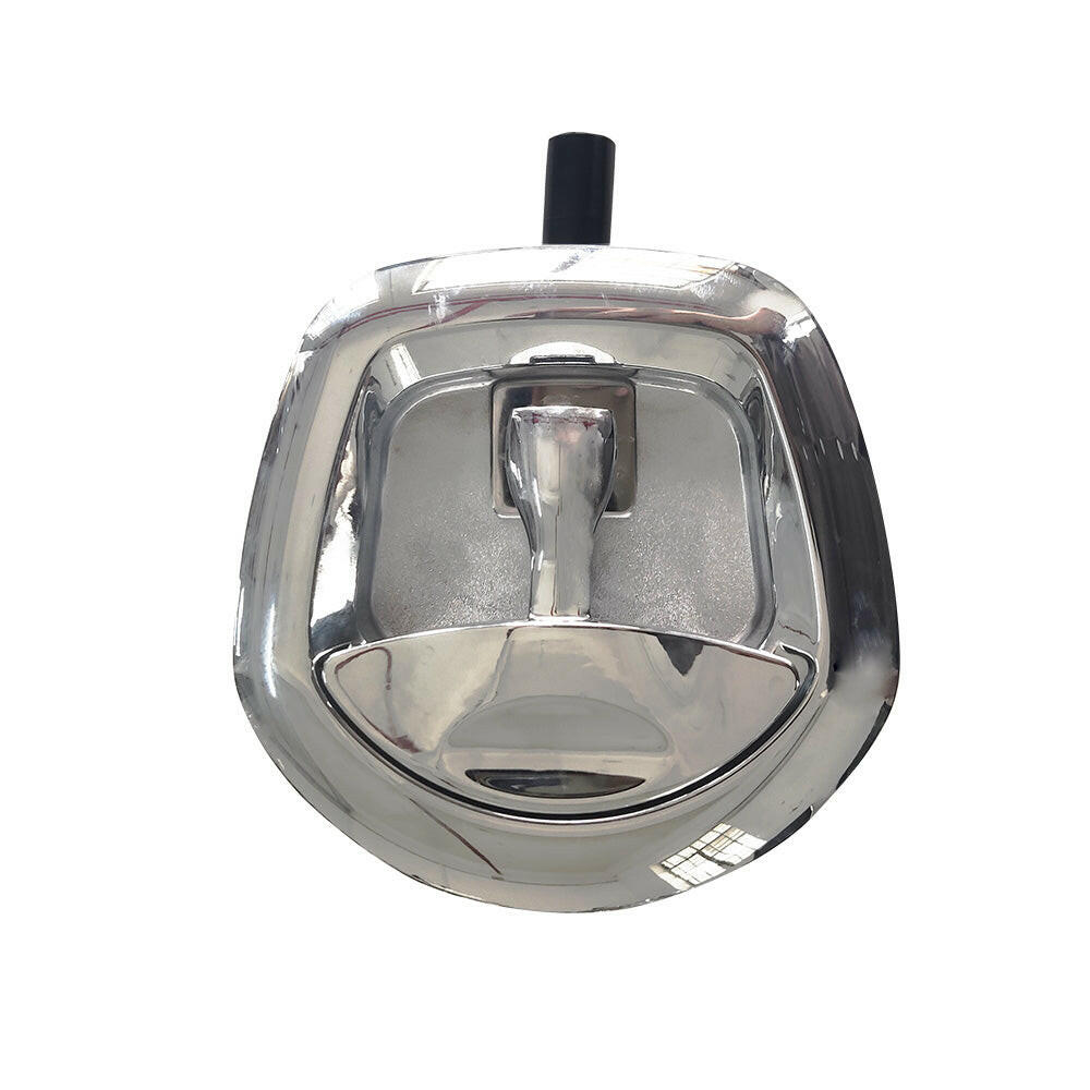 Chrome Power Operated Whale Tail T Handle 12V Folding Lock Suitable For Trailer Canopy.