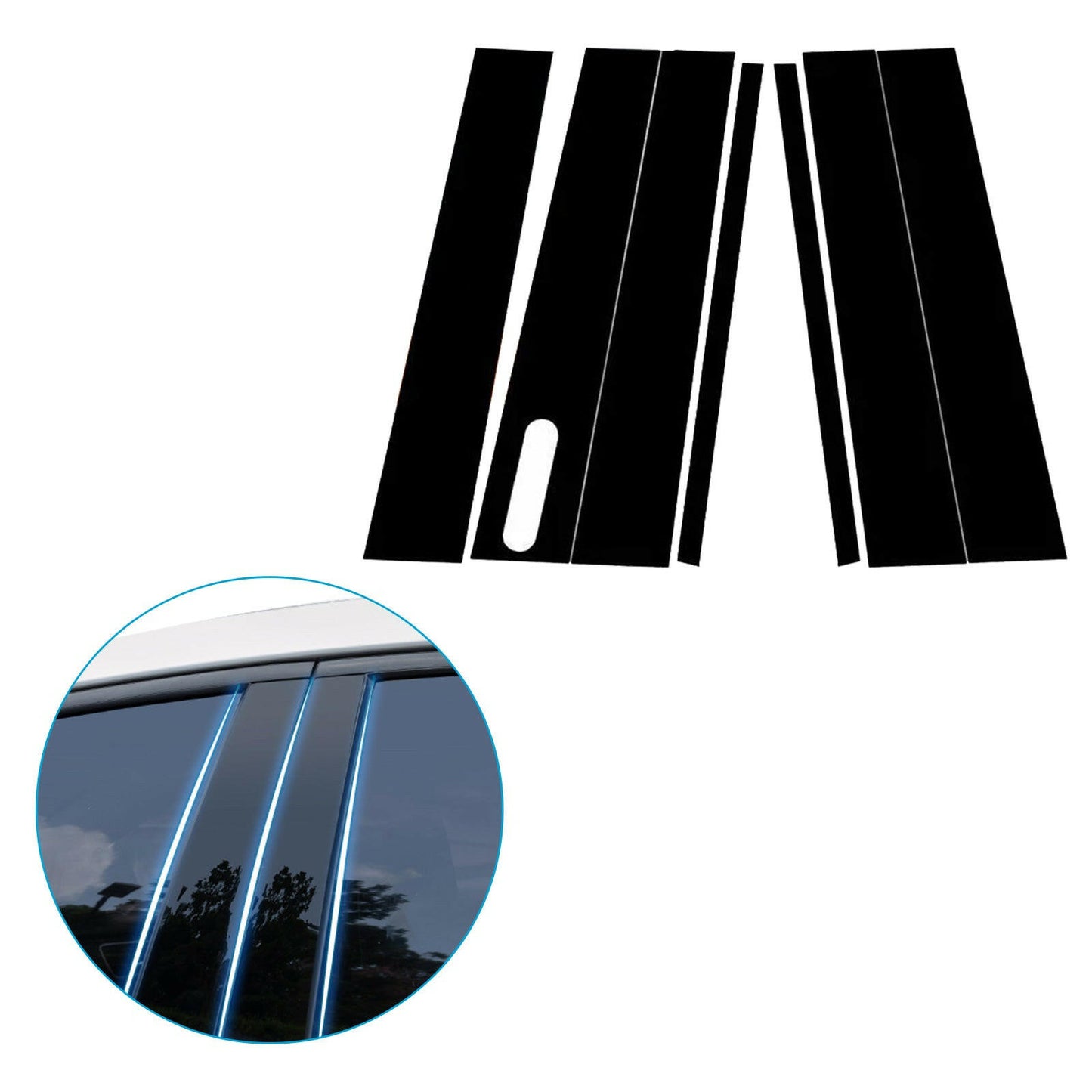 7x Pillar Post Cover Trims Suitable For Ford Explorer 2002-2010 / Sport Trac 2007-2010.