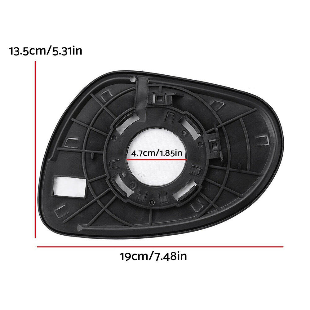 Left Side Mirror Glass With Back Plate Suitable For Hyundai i30 2007-2012.