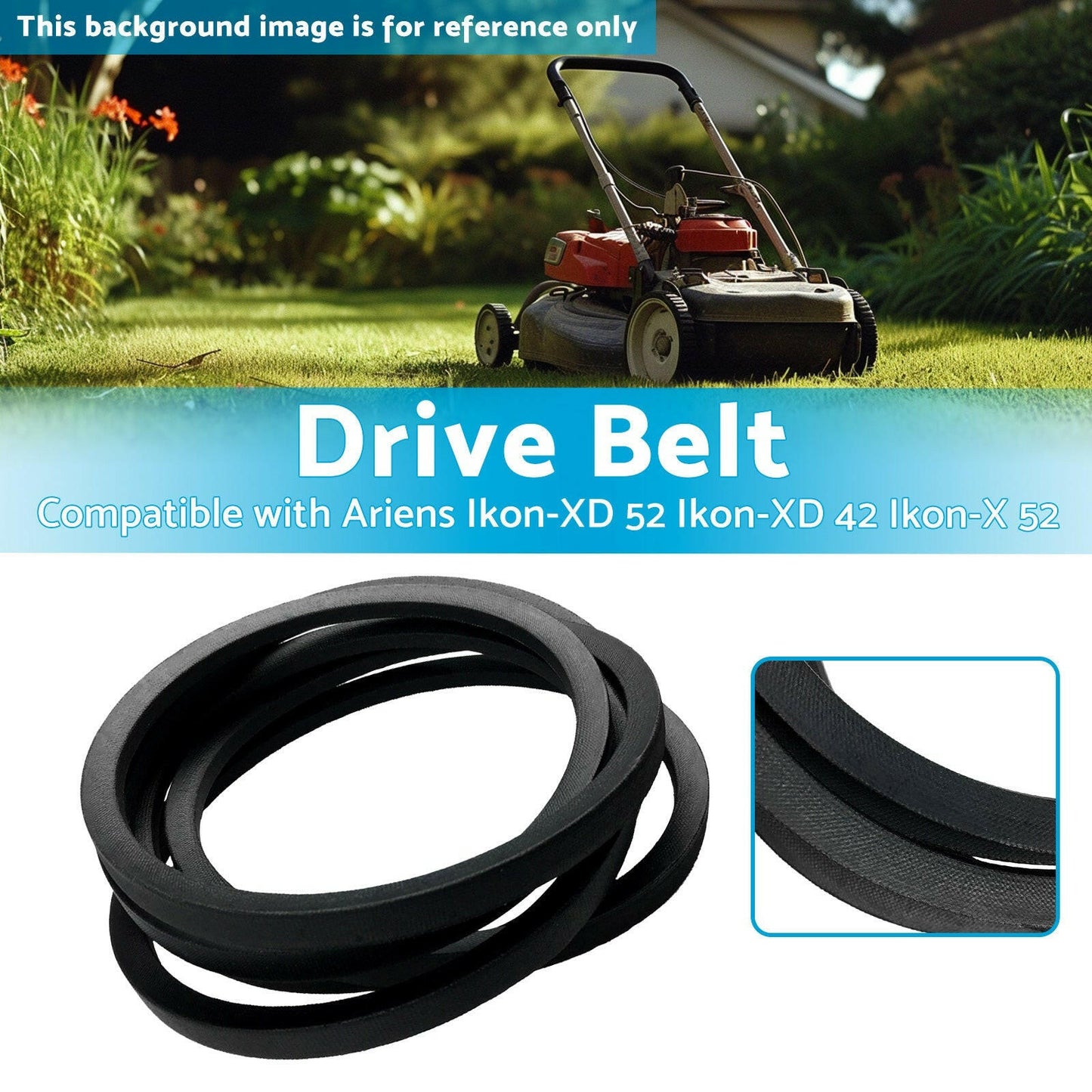 07200718 Drive Belt Suitable for Ariens Ikon-XD 52 Ikon-XD 42 Ikon-X 52.