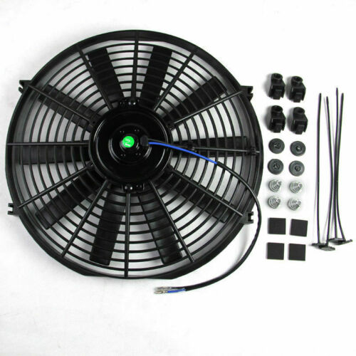 14 Inch 12V 90W Radiator Electric Cooling Thermo Fan With Mounting Kit Suitable For Universal