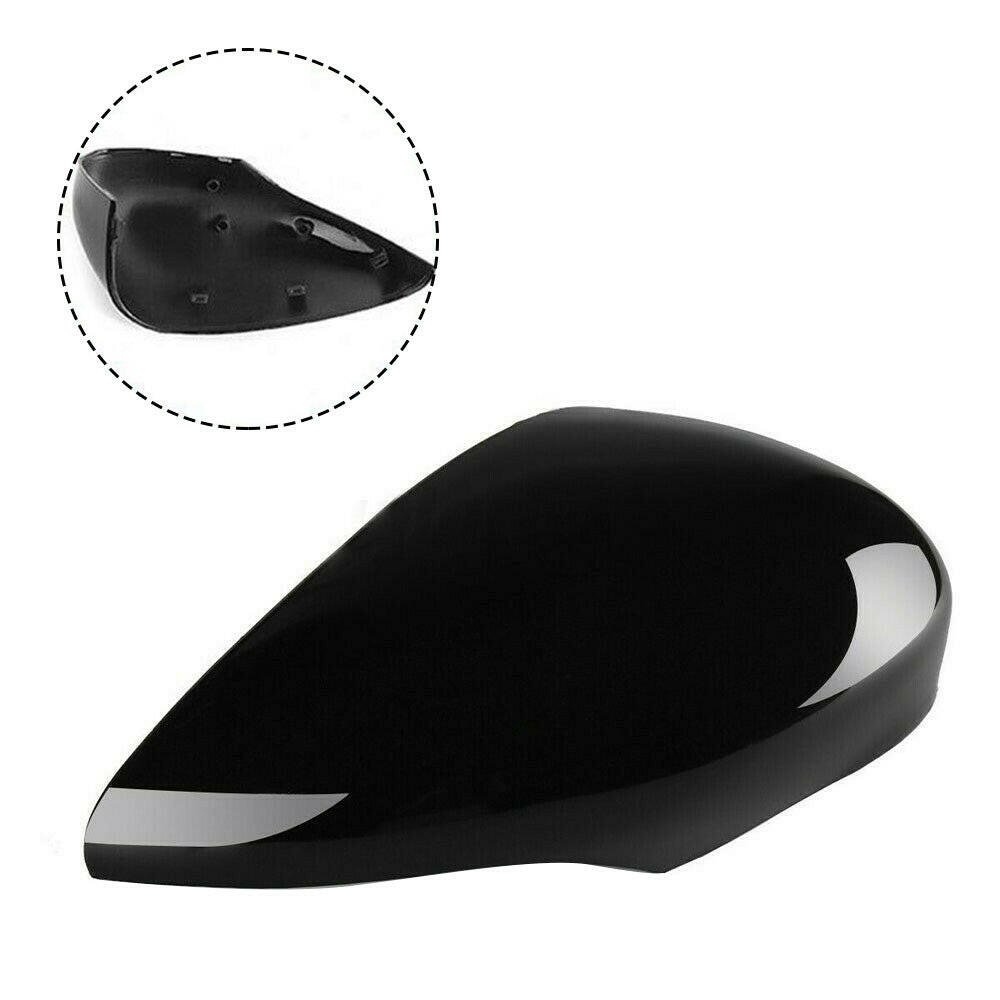 Left and Right Wing Mirror Cover Gloss Black Suitable For Ford Fiesta MK7 2008-2017.