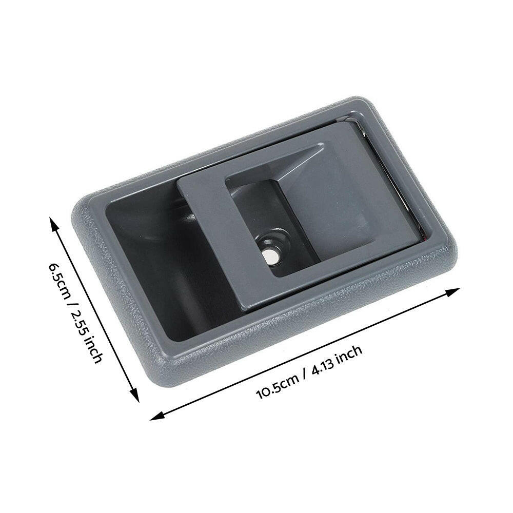 Pair Inner Door Handle Grey Suitable For Toyota Landcruiser 75 78 79 Series Front / Rear.