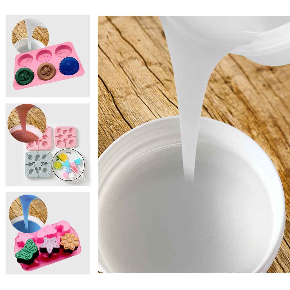SH25 Liquid Silicone Rubber Mould Making Kit 100:3 Part Mix Suitable For Casting 5Kg 10Kg White