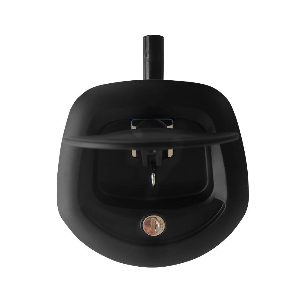 1xCentral Locking Handles Whale Tail Locks Power Operated Black Recessed Folding.