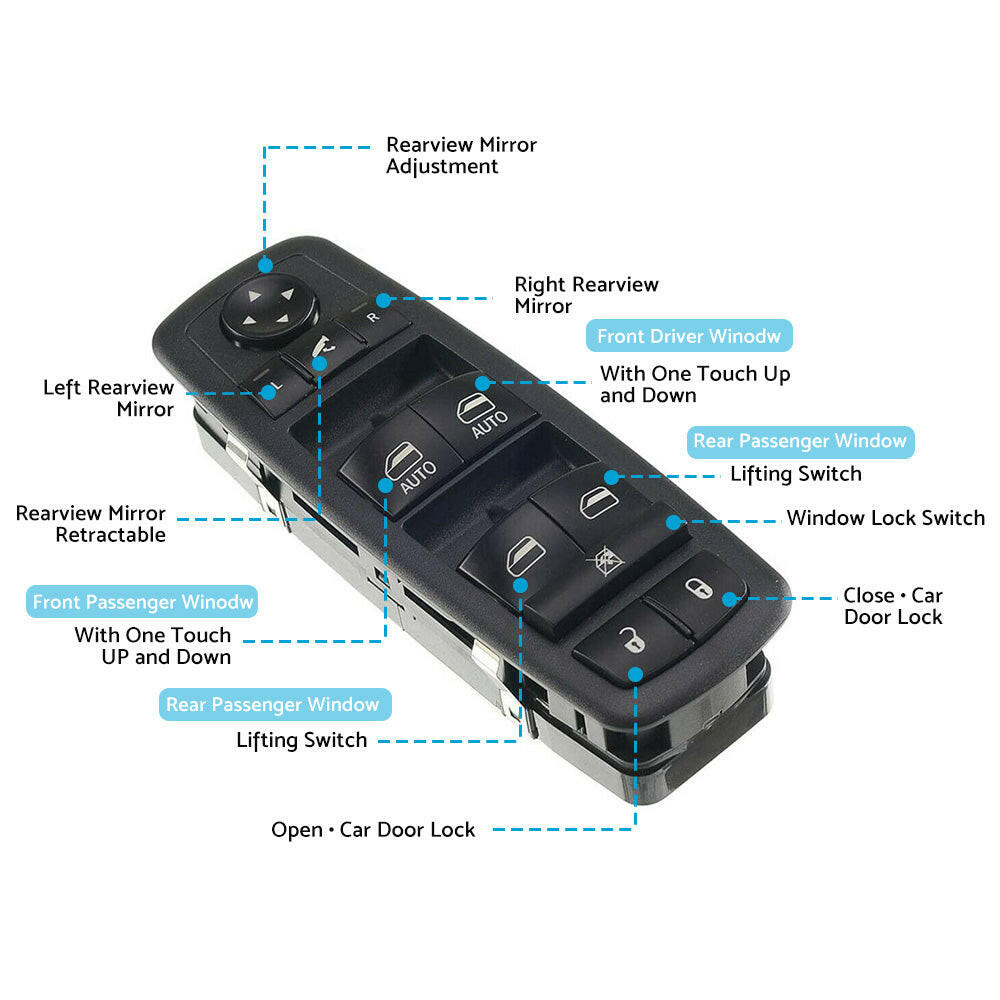 Electric Power Master Window Switch Suitable For Jeep Grand Cherokee 68184803AA.