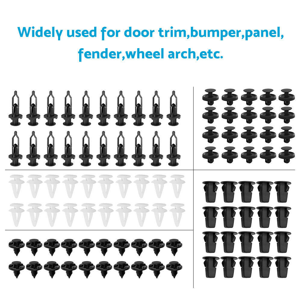 100PCS Panel Clip Lock Nut Splash Guard Push Rivet Suitable For Toyota Lexus.