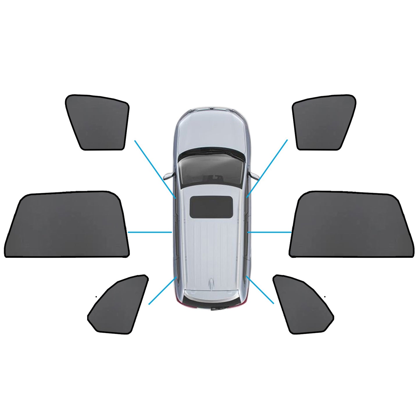 Car Window Sun Shade Magnetic Mesh Blind Suitable For BMW X5 G05 F95 2018-On