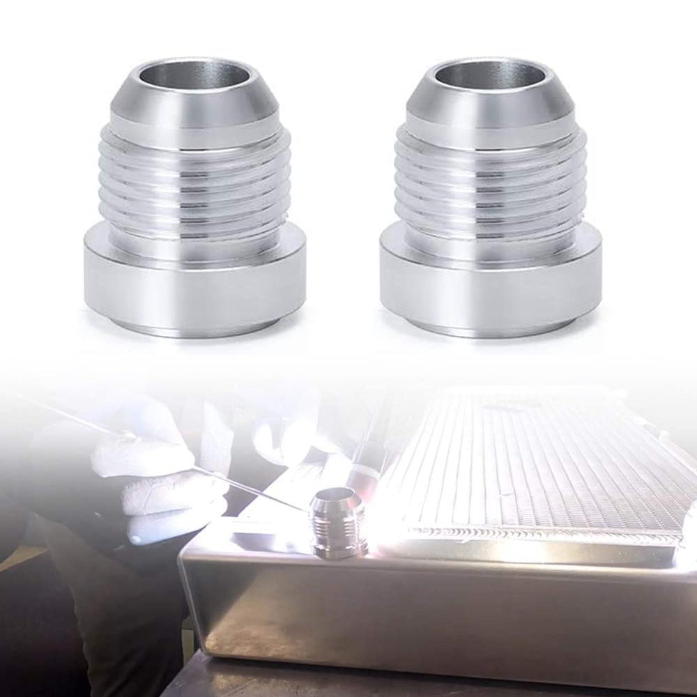 2x AN10 Male Aluminium Weld-On JIC Bungs Suitable For -10AN Fitting JXSS032-10-A
