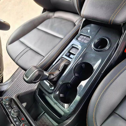 Carbon Gear Shifter Panel Console Protector Trim Suitable For Ford Ranger Raptor.