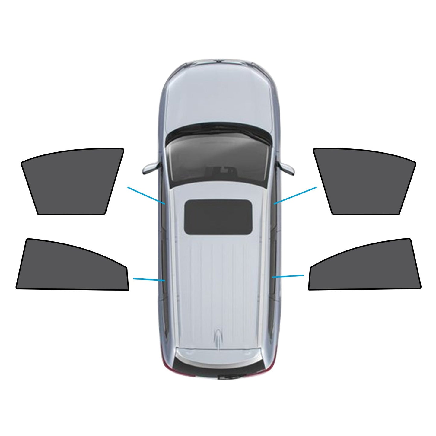 Front+Rear Car Window Shades Suitable for Mazda 6 Liftback 2nd Gen GH 2007-2012.