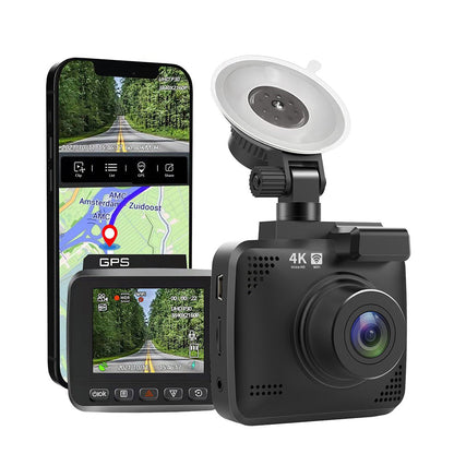 4K Car Dash Camera Recorder Suitable for Vehicles Built-in WiFi GPS UHD 2160P LC