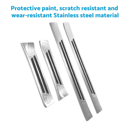 4x Steel Door Sill Protector Trim Scuff Plate Suitable For Subaru Crosstrek 2023