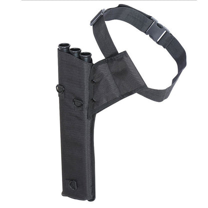 Archery Arrow Quiver Holder 3 Tube Back Waist Shoulder Strap Bag Pouch Hunting.