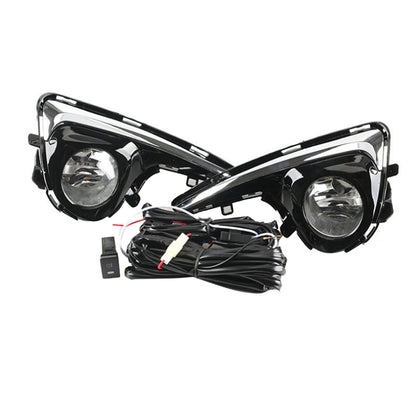 2x Front Grill Bumper Halogen Fog Lights Suitable For Toyota Yaris 2018-2019