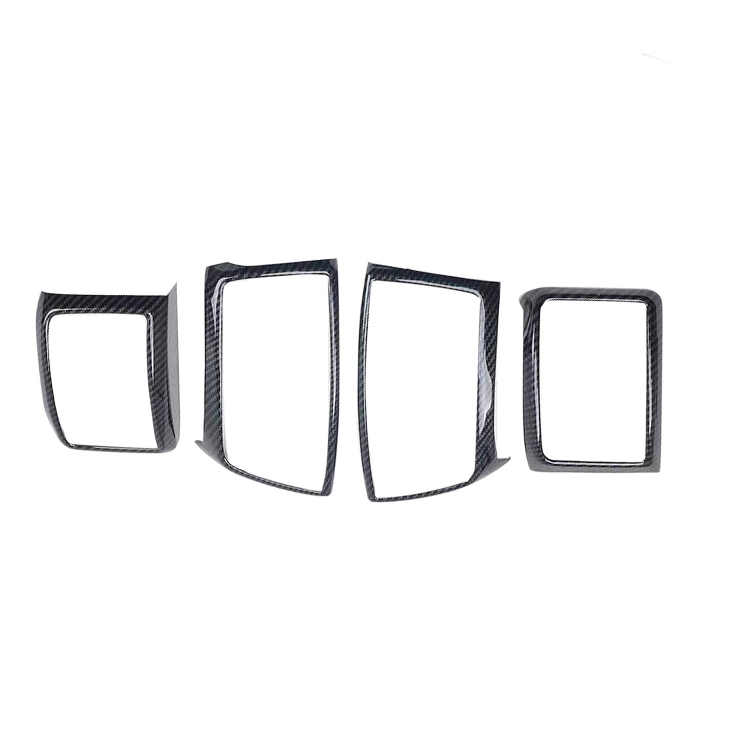4x Carbon Fiber Color Air Outlet Frame Cover Trim Suitable For Ford Ranger 2015-2022