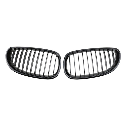 Gloss Black Front Grille Grill Suitable For BMW E60 E61 5 Series 2003-2010.