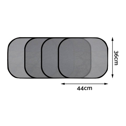 Car Side Window Mesh Sun Shade Cover 4x Suitable For Windshield and Side Windows
