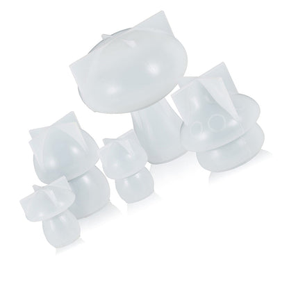 5-Style Mushroom Silicone Resin Casting Molds Suitable for DIY Epoxy Craft