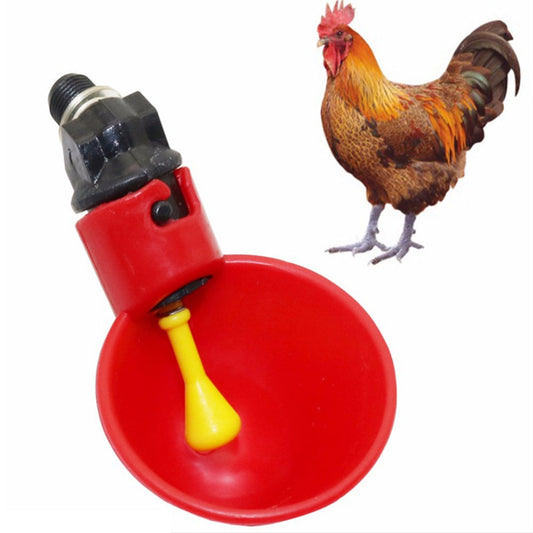 20x Poultry Chicken Automatic Drinker Cup Waterer Chook Bird Water Feeder Set.