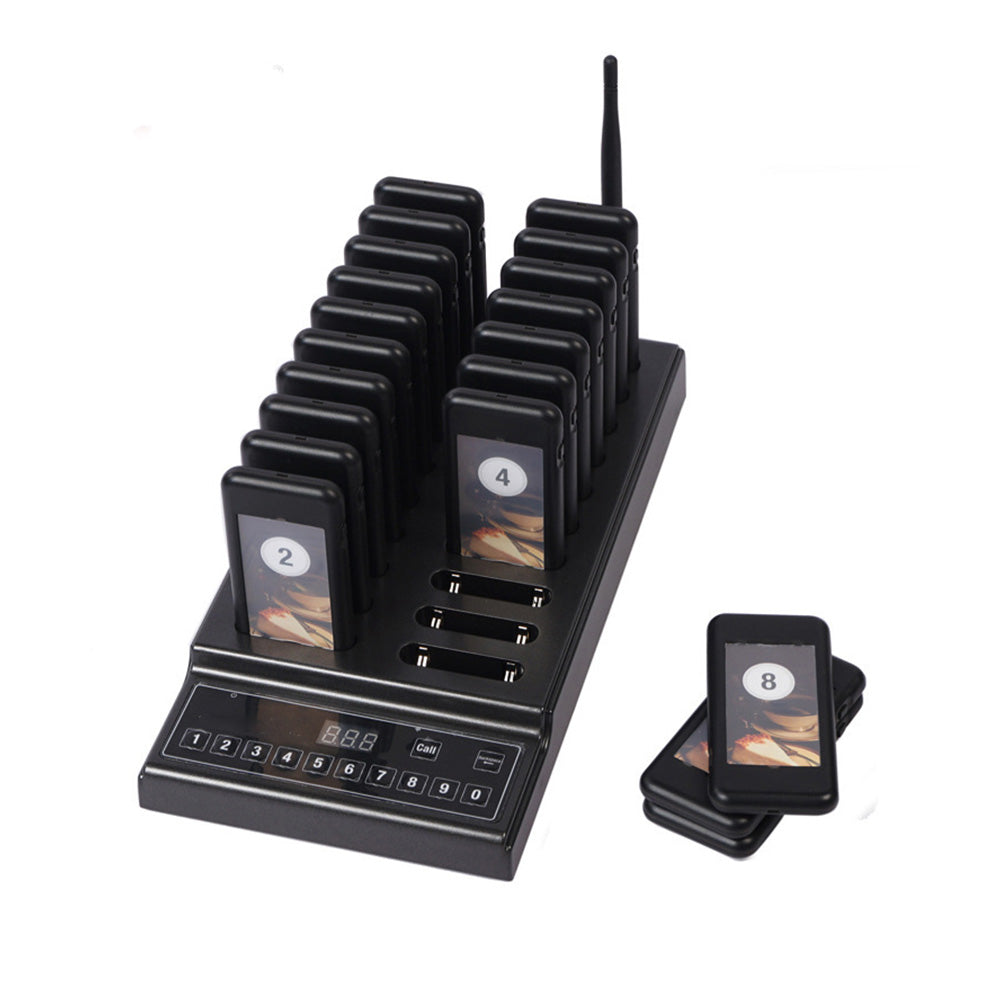 20 Restaurant Coaster Pager Guest Call Wireless Paging Queuing Calling System.