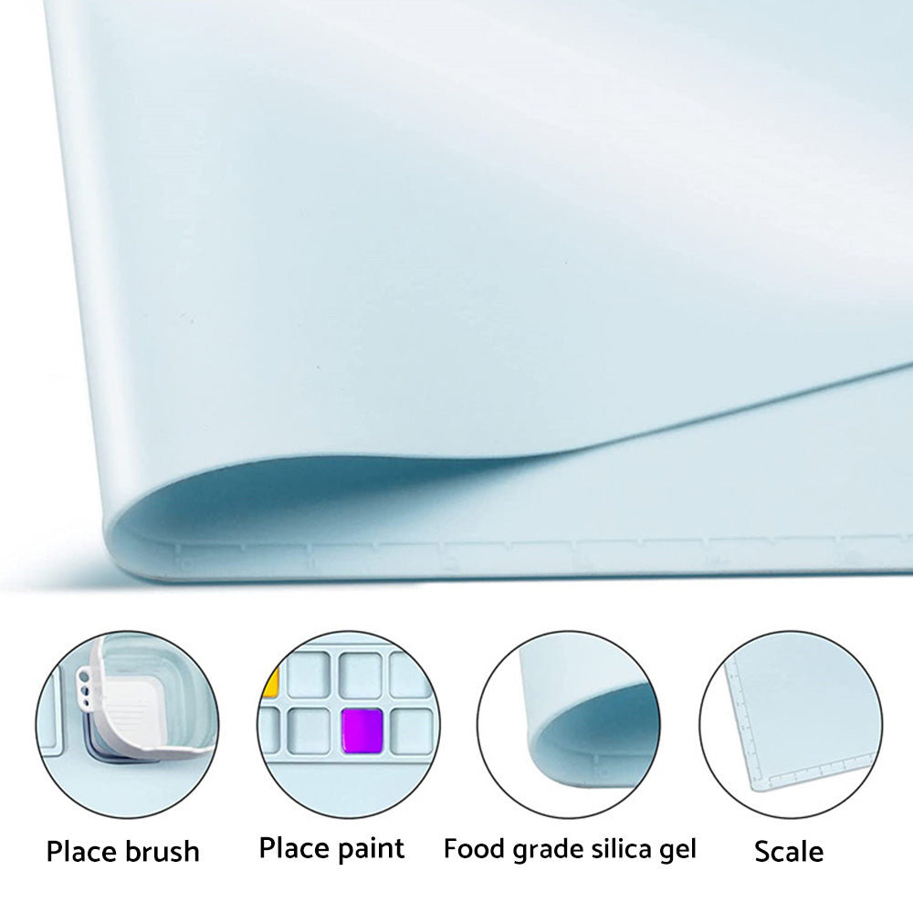Silicone Art Mat Non-Stick Suitable For Resin Casting Crafts Painting Clay and Play.