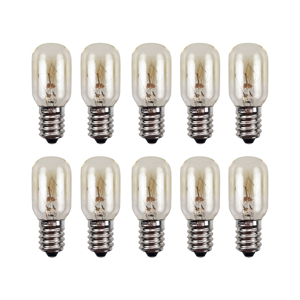 10PCS E14 Salt Lamp Globe Bulb 15W Light Bulb 230v Refrigerator Oven Replacement.