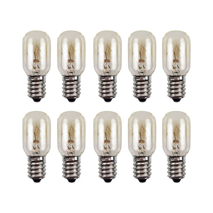 10PCS E14 Salt Lamp Globe Bulb 15W Light Bulb 230v Refrigerator Oven Replacement.