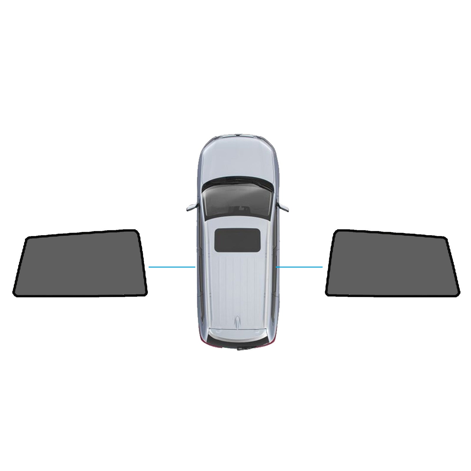 Window Shade Black Suitable For Toyota RAV4 2005-2012 UV Protection Window.