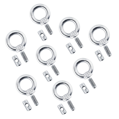 8x Awning Rail Stoppers & Track Screws Suitable for Boat RV Caravan