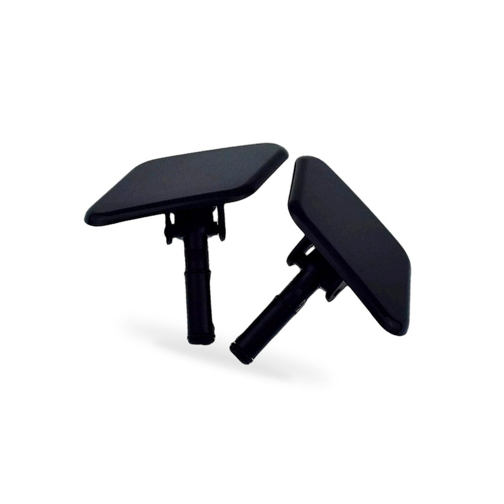 Headlight Washer Jet Caps Pair Black Suitable for Kia Sportage Mk3 Front - BD3