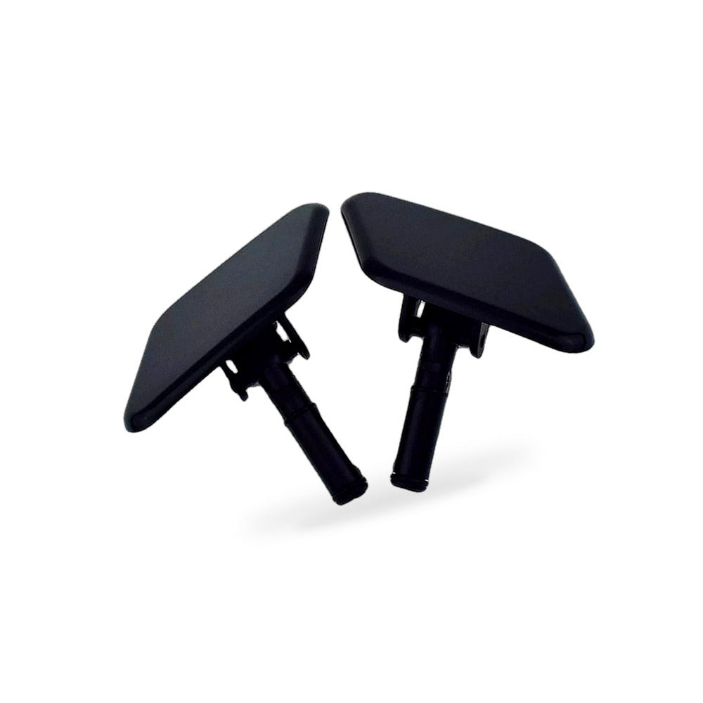 Headlight Washer Jet Caps Pair Black Suitable for Kia Sportage Mk3 Front - BD4